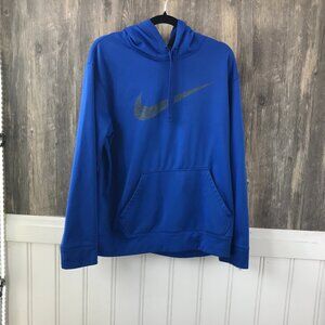 Nike Therma-fit royal blue hoodie size L